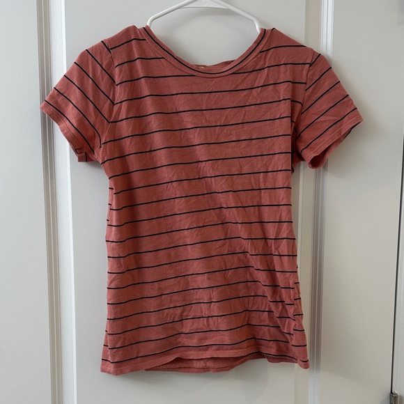 Tops - Striped Coral T-Shirt
